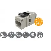 Solarix Sxkj-5E-Stp-Bk-Na Keystone Cat5E Stp Rj45 Black ātri piespiedu savienojums Sxkj-Na-Bu  8595684703306