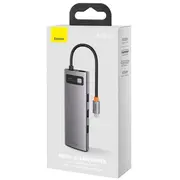Baseus Cahub-Cv0G Metal Gleam Series 8In1 Hubs / Usb-C to 3X Usb 3.0 Hdmi Pd Ethernet Rj45 microSD/SD  6953156204652