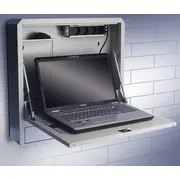 Techly 026845 Szafka ścienna zabezpieczająca do notebooka 19, szara  8054529026845 Net-Pr-Inn-014