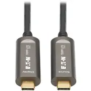 Usb kabelis Eaton Tripp Lite Series Usb-C uz Plenum novērtēts optiskais aktīvais Aoc - 4K 60 Hz, Hdr, 444, M/M, Black, 30 m 24 pin M 3.0 Plenum, Aoc, atbalsts  U420F-30M-V 037332275103