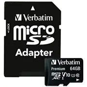 Verbatim Premium Micro Sdxc Atmiņas Karte 64Gb  44084 0023942440840