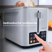 Aeno 2 šķēļu automātiska tostermašīna Ts4, nerūsējošais tērauds, Es  Ats0004 5291485013738