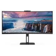 Aoc Cu34V5Cw/Bk 86.4 cm 34 Zoll, Black, Wqhd, Va, Hdmi, Displayport, Freesync, Webcam, 100Hz Panel  4038986110273
