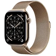 Apple Watch Series 11 Gps  Cellular 46Mm Gold Titanium Gehäuse mit Milanese Loop - M/L Mfd84Zr/A 0195950629606