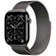Apple Watch S11 Titan Schiefer Cellular 46Mm Milanaise Armband schiefer S/M  Mfd34Zr/A 195950629552