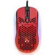 Arozzi Favo Ultra Light Gamingmaus - Black/Rot  Gamo-973 0850009447487 Az-Favo-Bkrd
