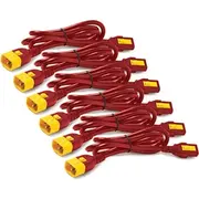 Barošanas kabelis Apc Ap8704S-Wwx340 sarkans 1,22 m C13 panelis C14  731304327356