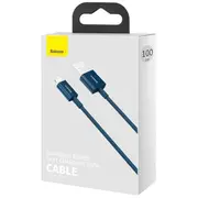 Baseus Lightning Superior Series cable, Fast Charging, Data 2.4A, 1M Blue Calys-A03  6953156205420