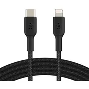 Belkin Lightning/Usb-C Kabel ummantelt mfi zertifiziert 1M Black  Caa004Bt1Mbk 0745883788798