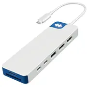 Bezvadu austiņas Hyper  Drive Flex 9 Port Dual 4K Hdmi Usb-C Hub, Blue Hd4103Bugl 1220000630727