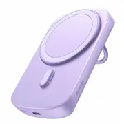 Bezvadu lādētājs Joyroom Universal powerbank 6000Mah Jr-W030 20W Magsafe ar gredzenu un statīvu Purple  6956116725365