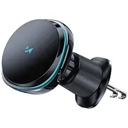 Citas preces Wozinsky  Wct5-Q6S2Y Car Holder with Qi/Magsafe 15W Inductive Charger for Ventilation Grill Fan - Black 5907769372513