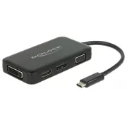 Delock Adapter Usb Type-C Stecker  Vga / Hdmi /Dvi/ Displayport Buchse Black 63929 4043619639298