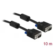 Delock Vga-Kabel D-Sub15 - St/St 10.00M schw  82560 4043619825608 85444290