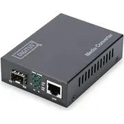 Digitus Gigabit Medienkonverter Rj-45 auf Sfp Black  Dn-82130 4016032293163