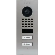 Doorbird D1102V Ip video durvju zvans V2A nerūsējošais tērauds 2 zvanu pogas iebūvēšanai sienā  423866805 4260423866805