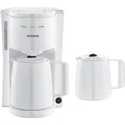 Ekspres przelewowy Severin Ka 9309 white Filter Coffee Maker with 2 Pots  4008146044298
