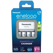 Panasonic Eneloop Smartplus Baterijas Lādētājs  4X Aa 2000 mAh K-Kj55Mcd40E 5410853063933 Balpanlad0012
