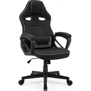 Fotel Sense7 Knight materiałowy czarno-szary  5902659841582