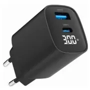 Gembird 2 Portu Ātrais Tīkla Lādētājs 30W  Ta-Uc-Pdqc30Lcd-Bk-01 8716309129619