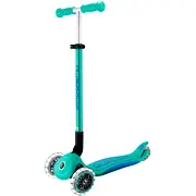Globber Primo Saliekams skrejritenis ar gaismām Turquoise/Dark blue  439-607-2 4895224409700