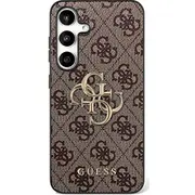 Guess Hc Pu Leather 4G Metal Logo Case Aizsargapvalks priekš Samsung Galaxy S25 Fe  Guhcs25Fe4Gmggr 3666339572129