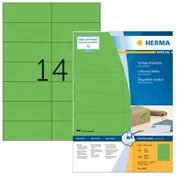 Herma Uzlīmes A4 green 105X42,3Mm matēts papīrs 1400 gab.  4559 4008705045599 48219010