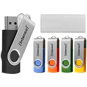 Intenso Office Line Multipack 64 Gb 5 Usb-A 3.2 Usb-Sticks in Gelb, Grün, Black, Blau  Orange 3543595 4034303036455