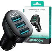 Joyroom Auto lādētājs ar digitālo displeju, UUU, 17W, Black Jr-Ccd03  Jr-Ccd03-Blk 6941237112002