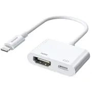 Joyroom pārveidotājs Lightning Vīrietis uz Digitālo Hdmi Sieviete  Sieviete, Fullhd 1080P, 60Hz, White S-H141 6941237153449
