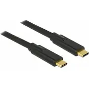 Kabel Usb Delock Usb-C - 2 m Black 85527  4043619855278