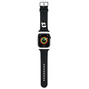 Karl Lagerfeld Head Nft Pulksteņa siksniņa priekš Apple Watch 42/44/45/46/49 / melnas  Klawlslknk 3666339127381