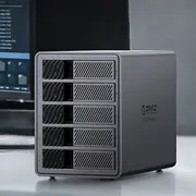 Orico Thunderbolt 3 5 disku 2,5/3,5 Sata Hdd/Ssd ārējā kaste - grey  6942227137531