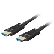 Lanberg Hdmi Lan kabelis - 100M Black Ca-Hdmi-30Fb-1000-Bk  5901969437577