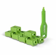 Lindy Sfp Port Schlösser grün, 10 Stck  1 Schlüssel 47912 4002888479127 83014090