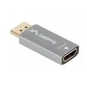 Monitoru piederums Lanberg  HdmiM-DisplayportF Adapter 4K on cable 20Cm, Silver Ad-Dp-Hd-03 5901969441475
