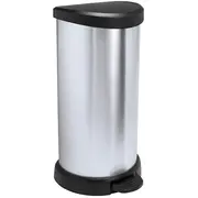 Pedāļspainis metalizēts Deco Bin 40L sudraba  0802150582 3253922150002