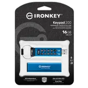 Pendrive Kingston Ironkey Keypad 200, 16 Gb  Ikkp200/16Gb 0740617330090