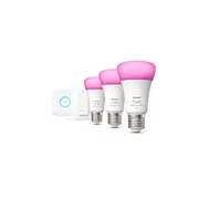 Philips Hue sākuma komplekts tilts  3 x spuldze E27 A60 Rgbw 9W Bt slēdzis 929002468804 8719514291355