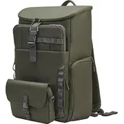 Mugursoma Hp Modular 15.6, 3 vienā Rfid maciņš, mugursoma, piedurkne, ūdensizturīga ar lietus pārsegu, kabeļu caurums, 27 litru tilpums - Dark Olive Green  9J496Aa 4582712425136
