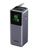 Powerbank Ugreen 20000Mah Pb726 Usb  Usb-C, 165W, iebūvēts kabelis Grey 95670B 6941876283354