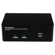 Slēdzis Startech 2 portu Dual Displayport Usb  Sv231Dpddua 065030839266
