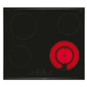 Bosch Pkf675Fp2E Sērija 6 Vitrokeramikas plīts ar 4 sildīšanas zonām, Directselect funkcija, taimeris, Black  4242005280513
