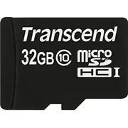 Sd microSD Card  32Gb Transcend Sdhc Class10 w/adapter Ts32Gusdhc10 0760557822271 85235110