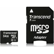 Atmiņas karte Transcend Premium Microsdxc 64 Gb Class 10 Uhs-I/U1 Ts64Gusdu1  0760557825722
