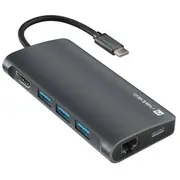 Multiport Adapter Fowler 2 V2 Usb-C-Hub Usb 3.0 3X, Hdmi4K  Nmp-2162 5901969444438 Ainata000000007