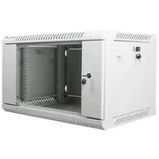 Szafa instalacyjna wisząca 19 cali 6U 600X450Mm szara Drzwi szklane  Wf01-6406-10S 5901969403060 Nulagr6U0000002