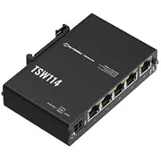Teltonika Tsw114 Din Rail Switch 5 Gbe ports  Tsw114000000 4779051840298 160392