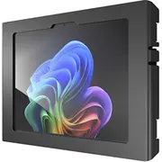Turētājs Compulocks ar metāla rāmi, drošs, aizslēdzams, slīpēts, priekšējai/aizmugurējai kamerai un sensoriem, melns, ekrāna izmērs 30,5 cm 12, sienas stiprinājums  590Apxb 810157345721