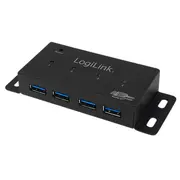 Logilink Usb 3.0-Hub 4-Port Metall m. Netzteil  Ua0149 4052792000948 072175